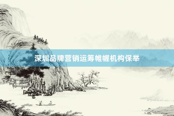 深圳品牌营销运筹帷幄机构保举